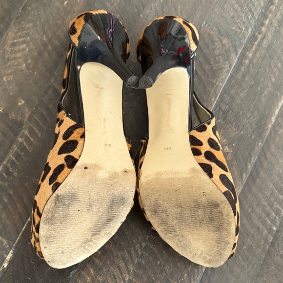 Guess Leopard Print Heels with Red and Black Accents - Picture 6 of 7